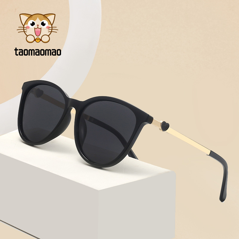 2025년 신상 여성용 편광 선글라스, 패셔너블하고 심플한 디자인, 자외선 차단, 블랙 선글라스, 트렌디한 공장 도매