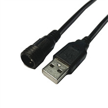 ͨ��12V�Դ�^DC5.5-2.1mmĸ�^��ˮUSB�D�A�^DCĸ�^��늾�0.5��