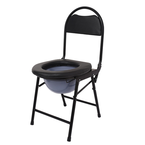 Foldable toilet seat anti-slip sturdy thick stainless steel bath toilet chair for the elderly, pregnant women, disabled people