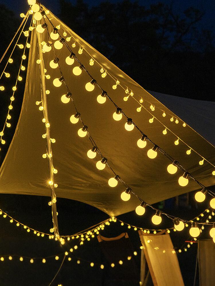 Lights, Round Balls, Colorful Lights, Decorative Light Strings, Ball Lights, Ambient Bubble Lights, Large Outdoor Camping Night Market Stall Lights, Senmano