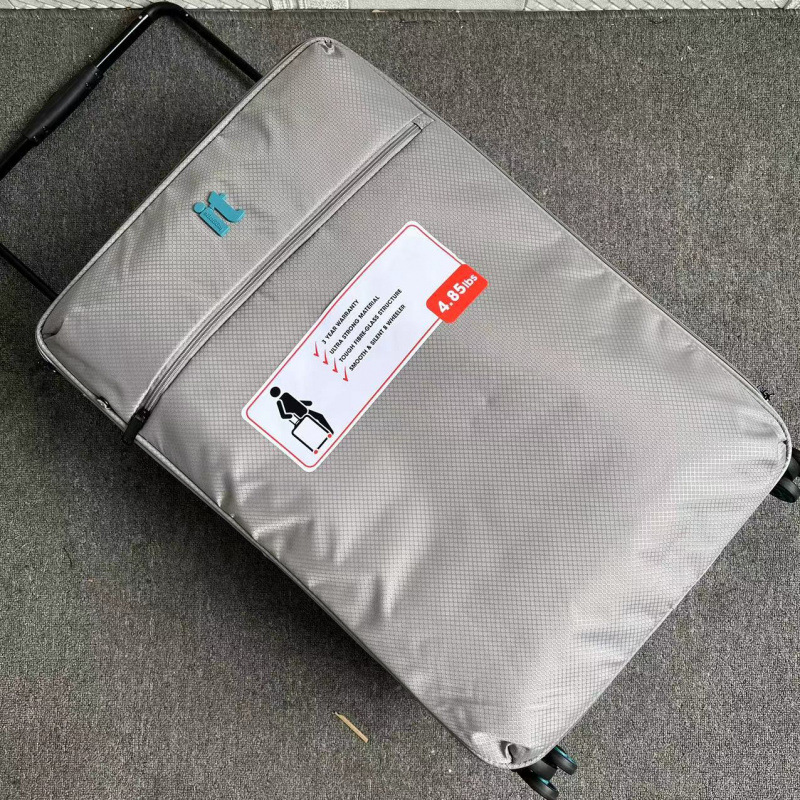 그레이 빙하 심플 스타일 업그레이드된 와이드 트롤리 여행가방