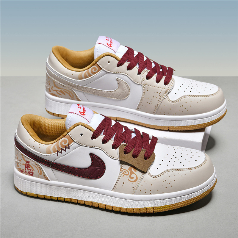AJ men's shoes, Year of the Horse Chinese style, student and couple style, sports sneakers, anti-slip with sound, versatile for teenagers AJ men's shoes, Year of the Horse Chinese style, student and couple style, sports sneakers, anti-slip with sound, versatile for teenagers