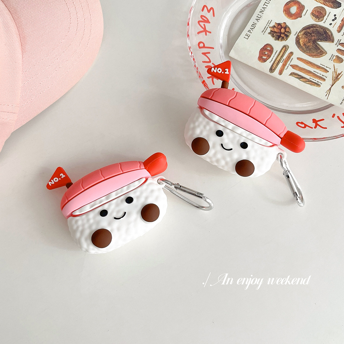 Cute Sushi para Samsung Galaxy Case Buds3 / Buds3 pro inalámbrico auriculares Bluetooth Case Pro