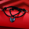 Cross -border dedicated to magnetic phase suction bracelets, two black and white wishing stone couples stitching magnetic love, loving bracelet