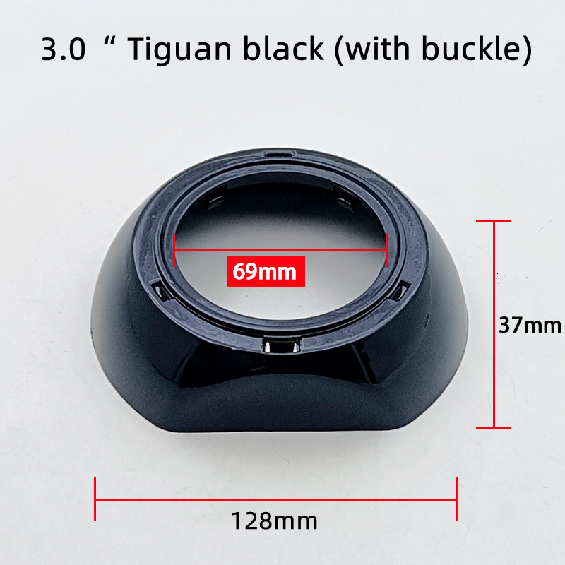 Cubierta decorativa de lente de luz doble de 3 pulgadas cubierta de aluminio resistente a altas temperaturas modificada Ángel ojo sombra MAX tarjeta banquete cubierta GTI Tiguan
