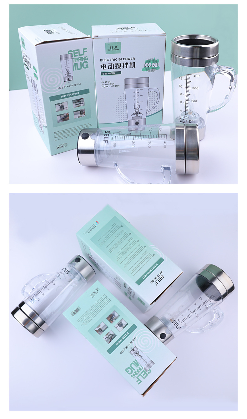 Bestseller Automatischer Rührbecher für E-Commerce mit USB-Aufladung Kaffeetasse Dendrobium-Pulver Milchshake Proteinpulver Shaker-Becher