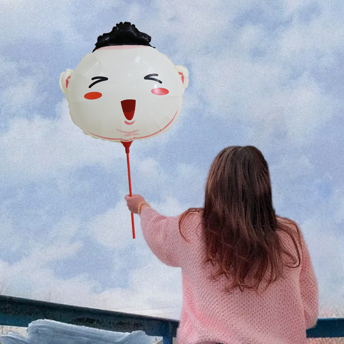 Balón de dibujos animados barraca de globo mayorista mercado nocturno barraca de juguetes para niños con barraca de soporte de globo sonriente