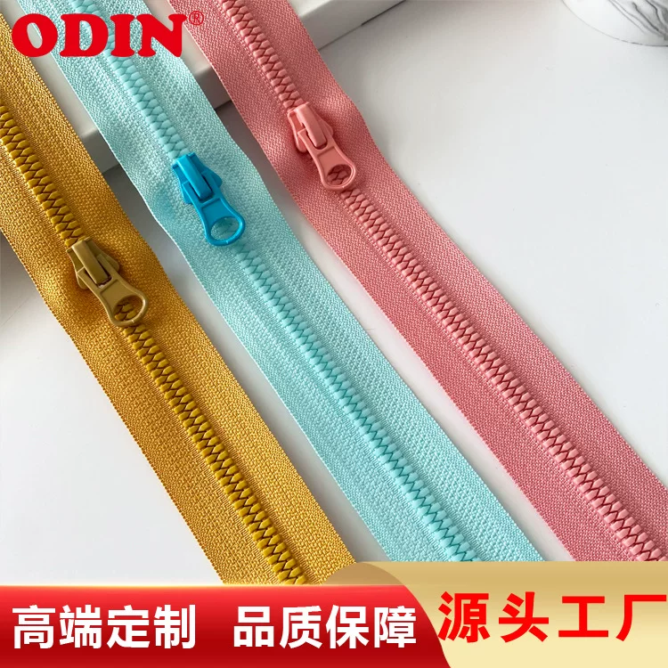 Factory wholesale 3#5#8#Volid zipper triangular open tail -tailed plastic pull -headed clothing pocket zipper zipper
