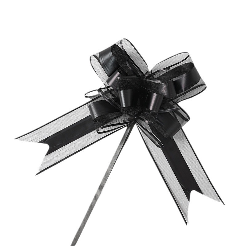 Transfronterizo grande 70 color metálico nieve arco brillante mano embalaje de regalos de flores de Navidad