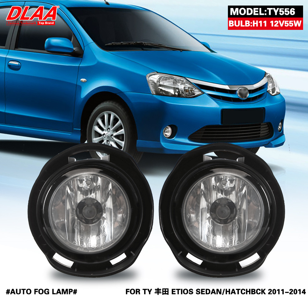 Aplicable a TOYOTA 11 / 12 / 13 / 14 año modelo ETIOS SEDAN / HATCHBCK conjunto de lámpara de niebla delantera luz diurna