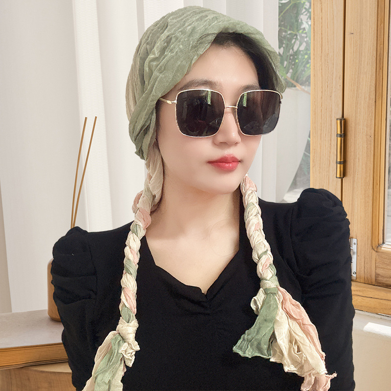 삼색 핑크 그린