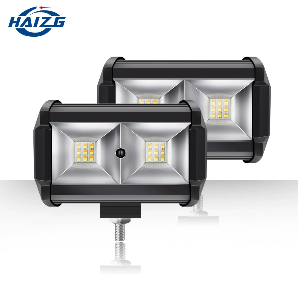 HAIZG светодиодный автомобильный рабочий свет трехдеревянный двухцветный 54 Вт прожектор для внедорожников Инспекционный свет вспомогательное освещение