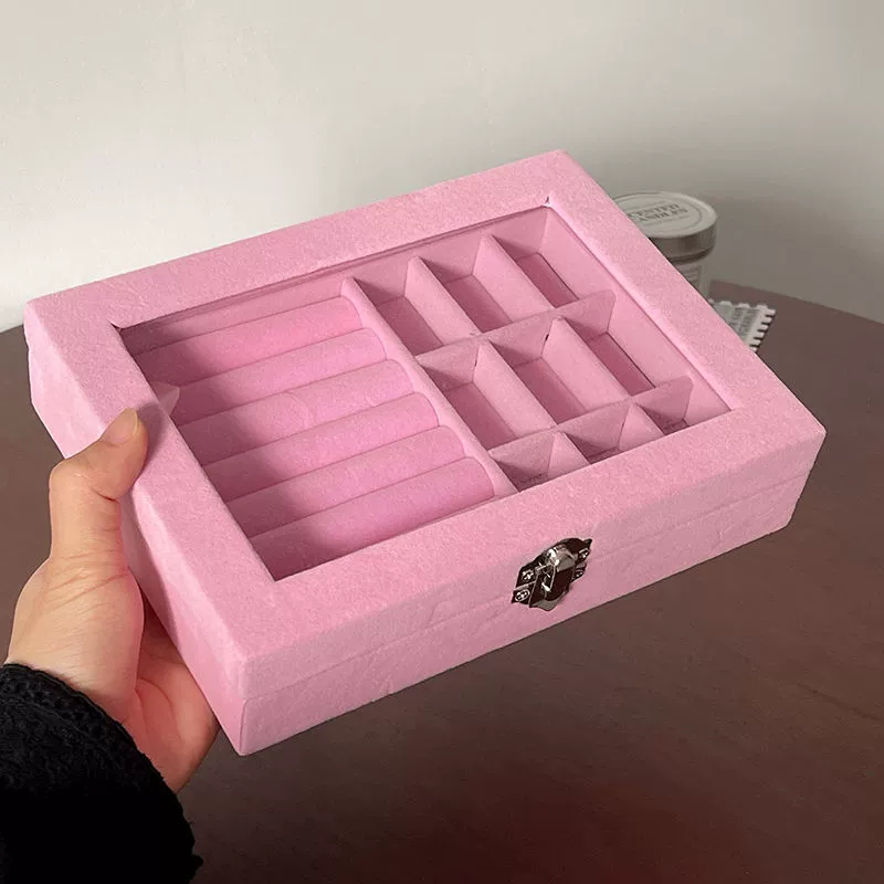 Capacious storage system, ring, necklace, earrings, handheld storage box, 2023 collection, high-quality style