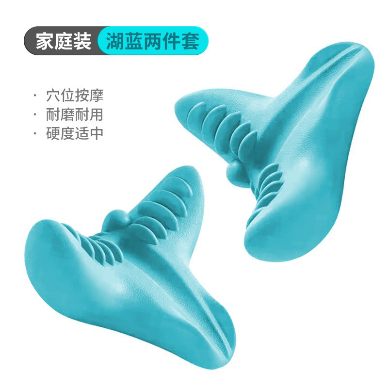 Almohada de columna cervical, masaje de estiramiento, almohada de columna cervical, acupresión por gravedad, protección portátil para el cuello en el hogar, almohada de masaje de relajación para hombros y cuello