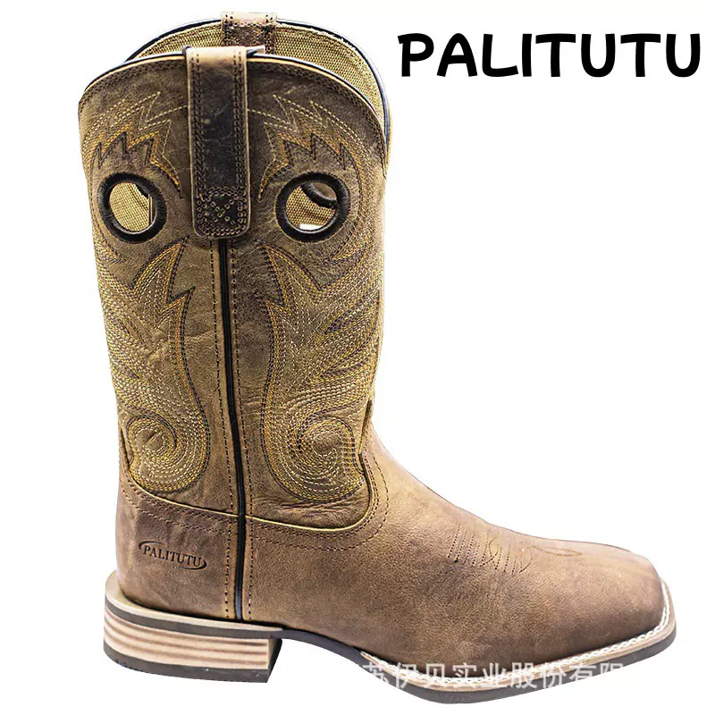 2024年新款男士马丁靴韩版潮流高帮复古商务工装鞋英伦皮靴短靴