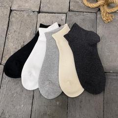 Spring and Summer New Arrival Combed Cotton Boneless Knit Casual Men's Socks, Original Cotton Short Sock Four Seasons Version Retro Boat Socks Cotton