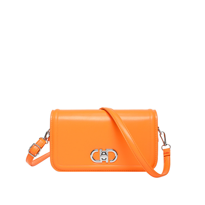 2025 primavera nuevo nicho de estilo estilo extranjero estilo de moda de color sólido bolso de bloqueo personalidad elegante bolso de hombro