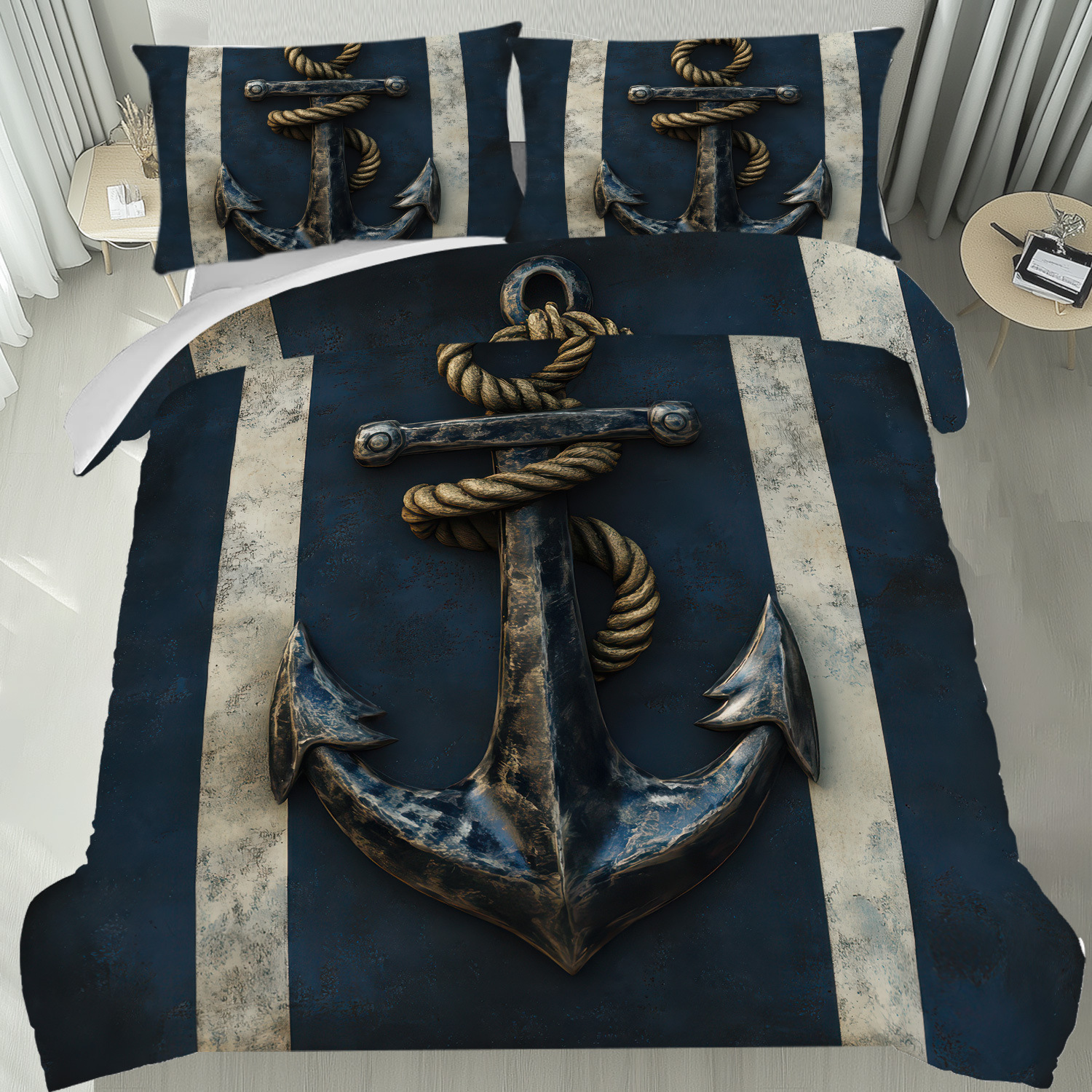 Texteles caseros abrasivos impresión digital piel-profiliable edredón kit de barco flácida mano fábrica de fuente TEMU / JIT Nordic