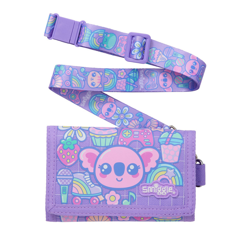 Australia smiggle estudiante titular de la tarjeta de la cartera de los niños plegable macho y hembra bus de dibujos animados titular de la tarjeta de regalo de cumpleaños