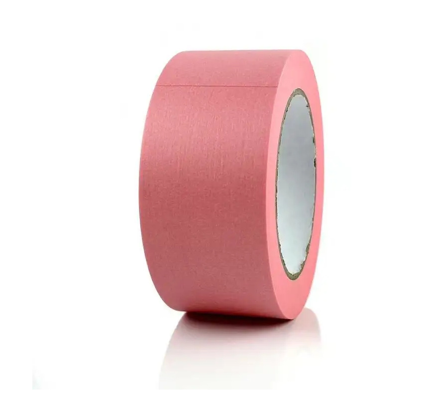 La cinta de papel y rosa débilmente pegajosa transfronteriza no tiene residuos de pegamento, la superficie de la pintura de látex reemplaza tesa433 y Q1 3590