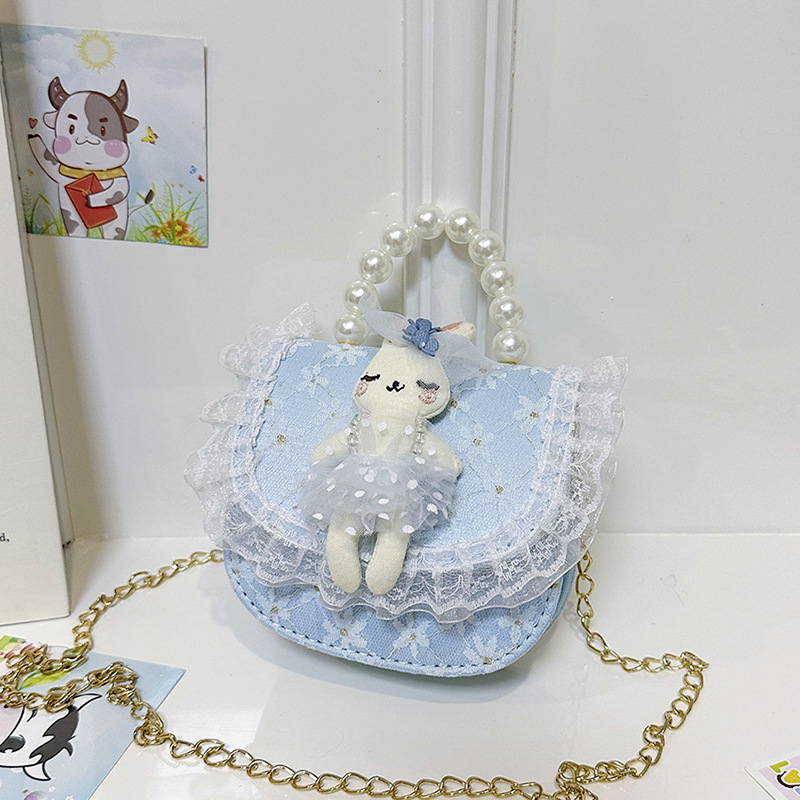 Niños pequeños viento princesa bolsa de hombro de moda caricatura Aisha chica arco graduado cuentas bolso de mano