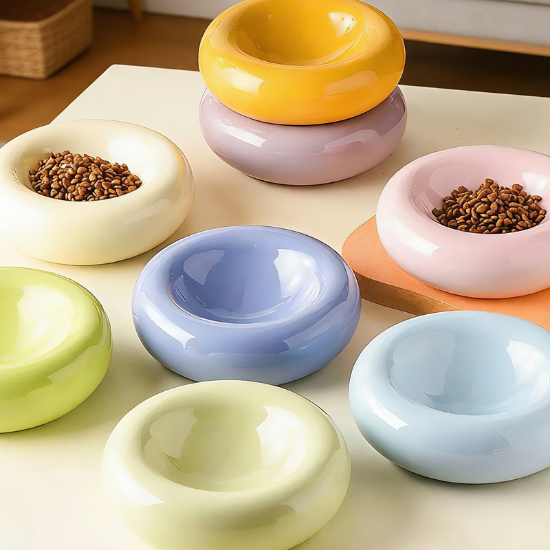Donut Ceramic Bowl Pet Bowl Cat Bowl Donut Food Container Cat Bowl Cat Food Bowl Anti-Spill Water Bowl Snack Bowl Donut Ceramic Bowl Pet Bowl Cat Bowl Donut Food Container Cat Bowl Cat Food Bowl Anti-Spill Water Bowl Snack Bowl
