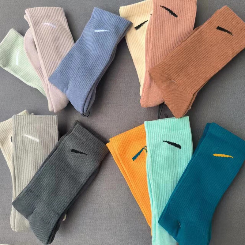 Suwan Nike Color High Barrel Men's and Women's Buckle Towel Bottom Cotton Long Barrel Fitness Basketball Shark Pants Training Socks