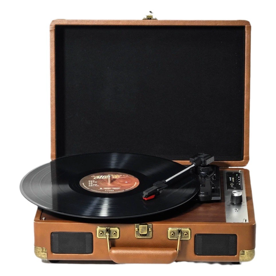 Ретро-проигрыватель виниловых пластинок с Bluetooth-колонкой, граммофон, декор для гостиной, антикварный стиль, европейский стиль, подарок, винил