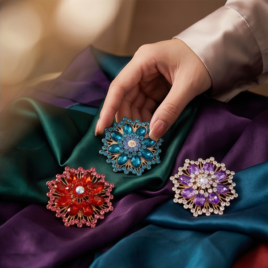Fashionable elegant brooch lapel pin