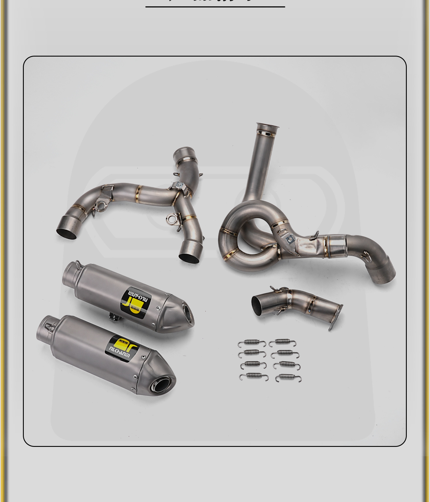 25 models of Ducati Panigale V2 motorcycle modified exhaust pipes, titanium alloy mid-tail section set, non-destructive installation
