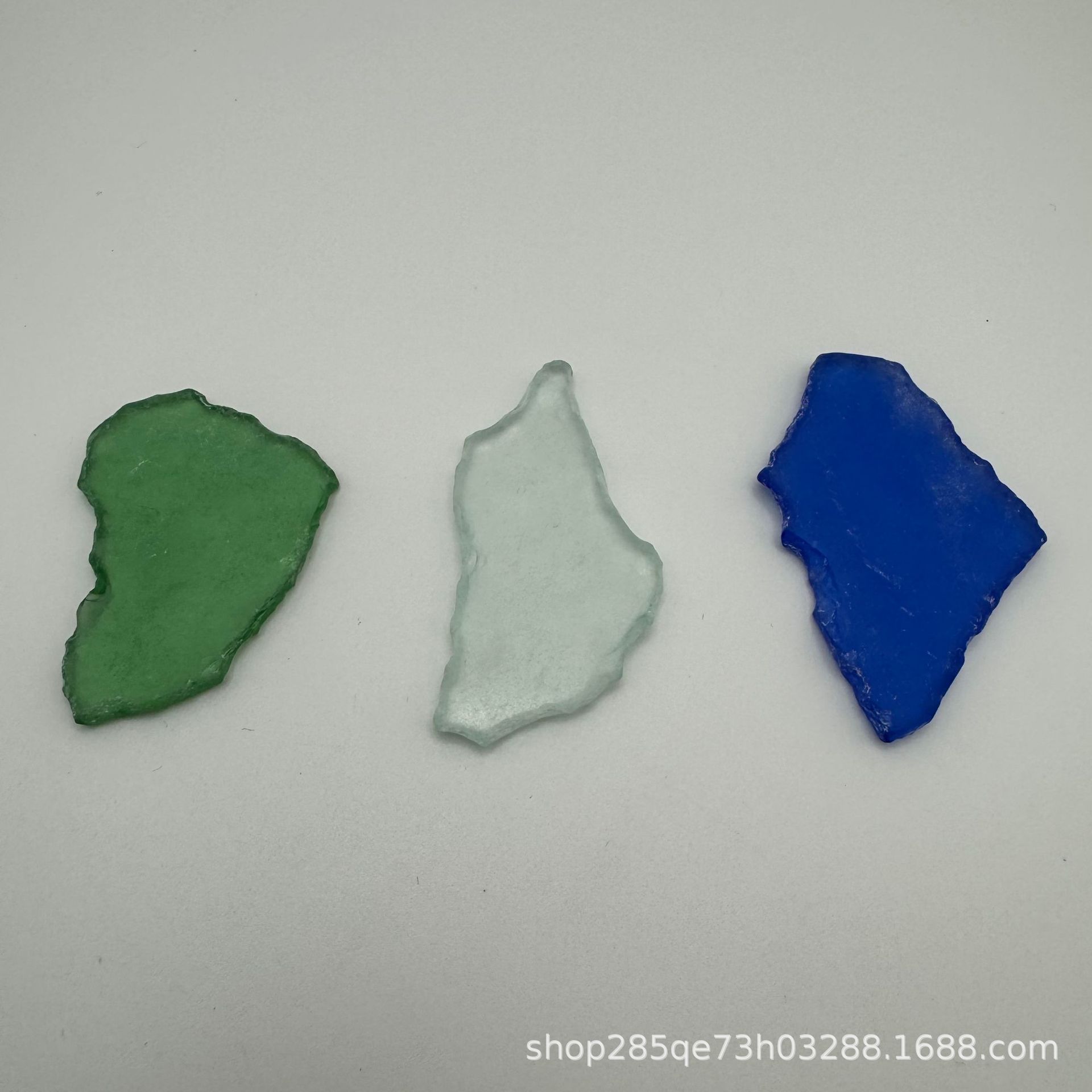Glass matte natural ore handmade