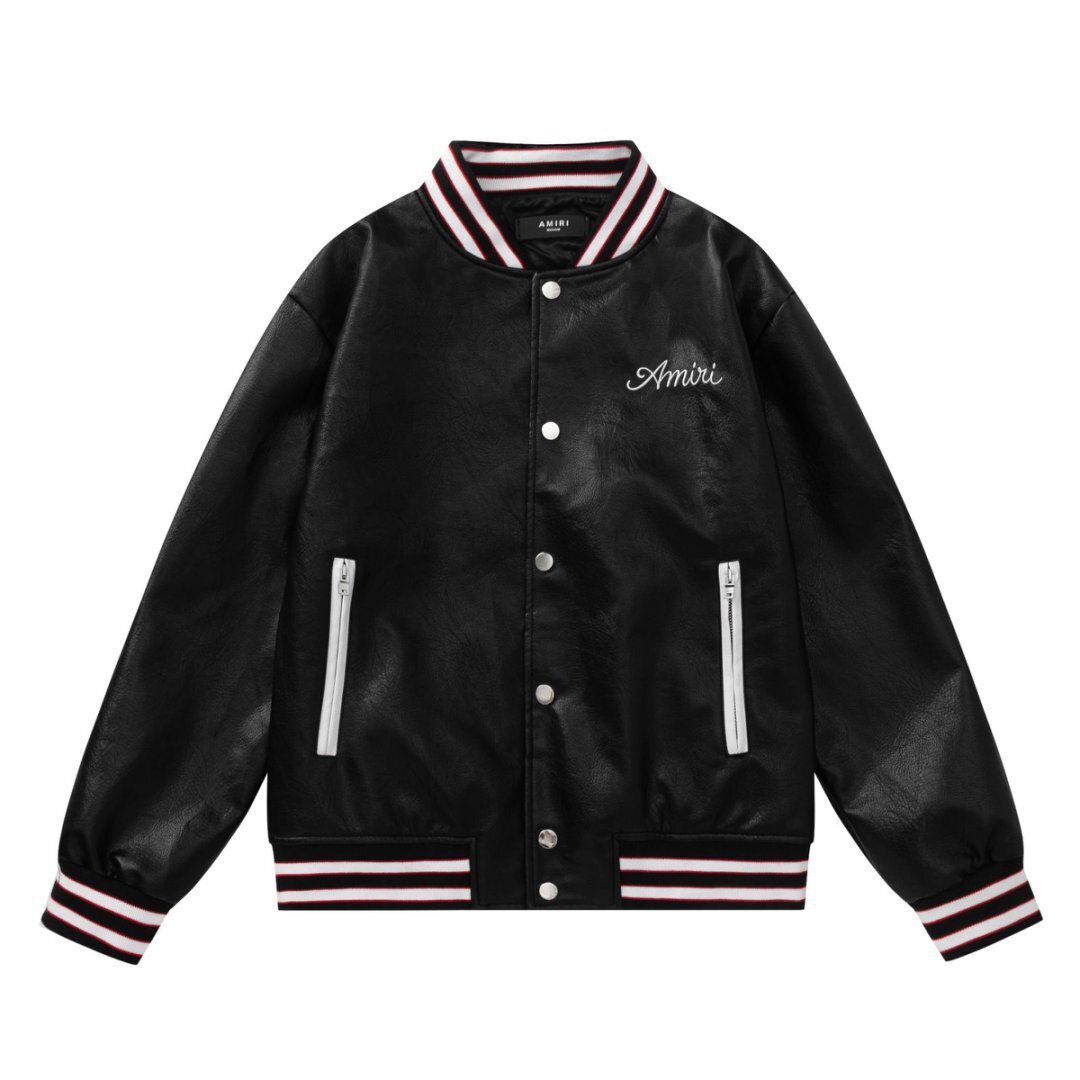2025 Spring and Autumn New Style A@Mi Patch Embroidered Letter Pattern Baseball Uniform Jacket Jacket for Men and Women One Piece
