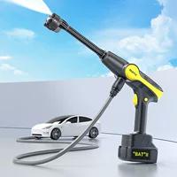 Беспроводная электрическая автомойка водяной пистолет Автомойка высокого давления Мощный водяной пистолет Бытовая литиевая батарея аккумуляторная Автомойка Автомобильная щетка машина