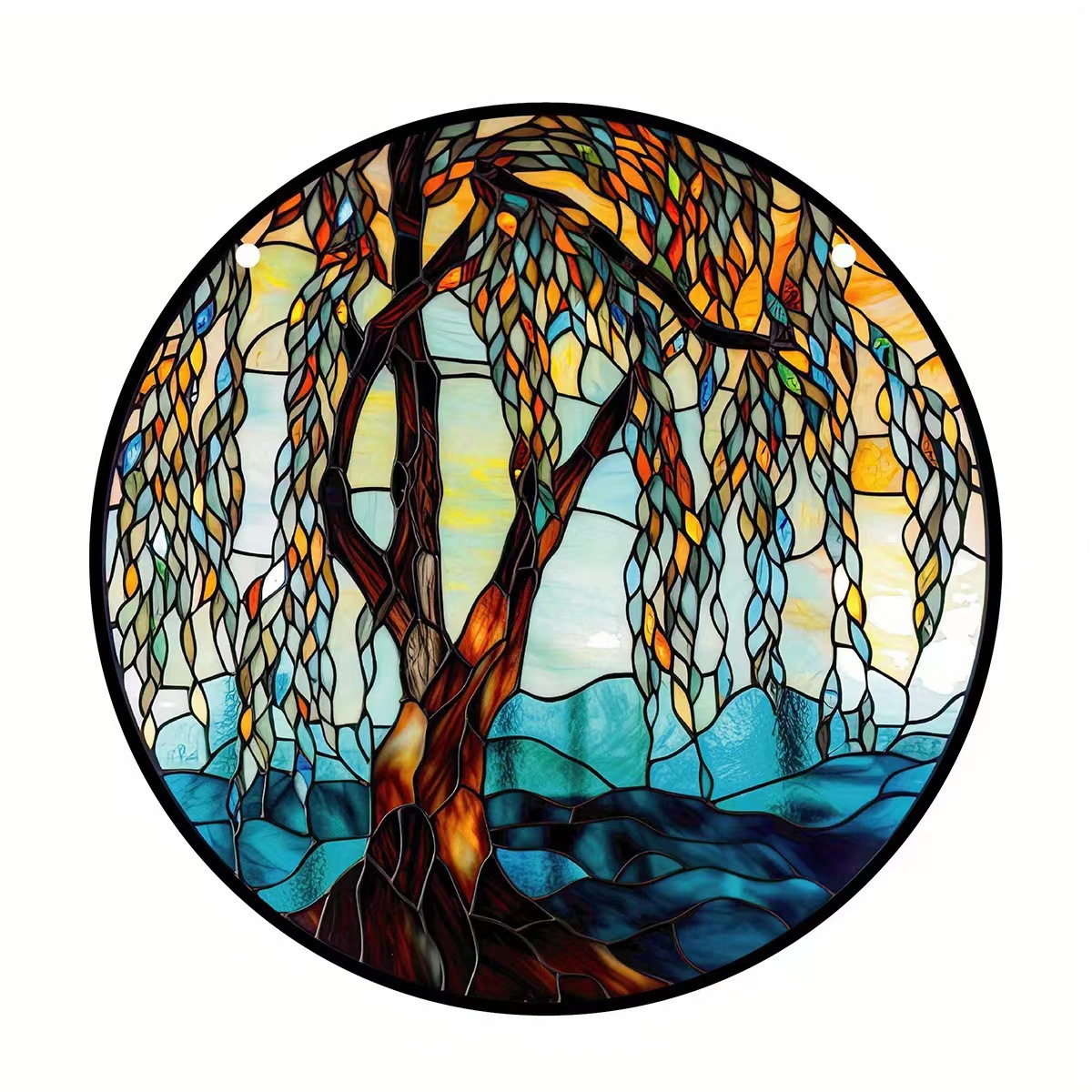 Transfronterizo nuevo coche accesorios magnífico redondo mariposa casa adornos de acrílico material de Navidad decoraciones para el hogar