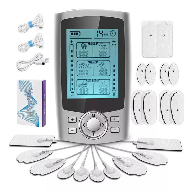 亚马逊美客多新款36/24模充电脉冲理疗按摩器TENS EMS肌肉刺激器|undefined
