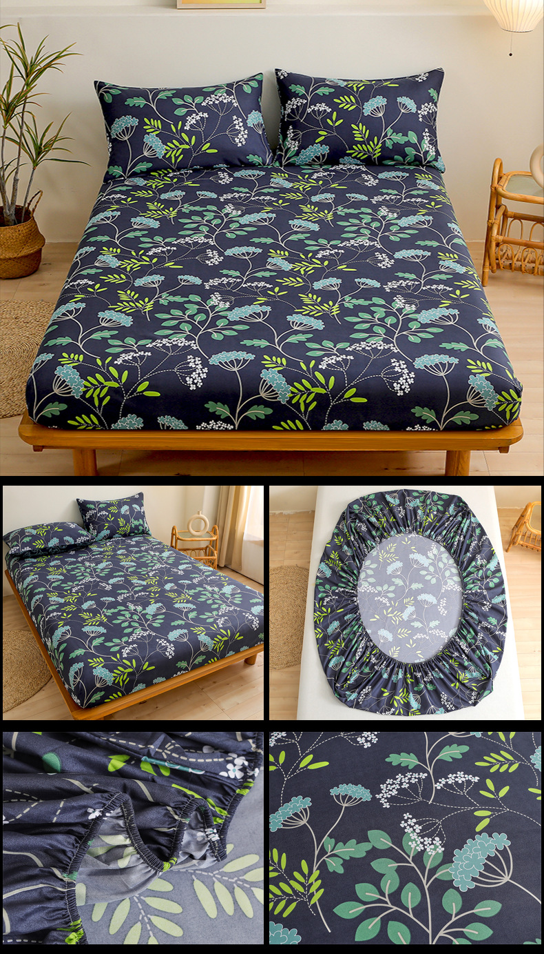 2024 párnahuzat, ágynemű kellékek, nyomtatott, illeszkedő lepedőkészlet, négy darab_voghion.com