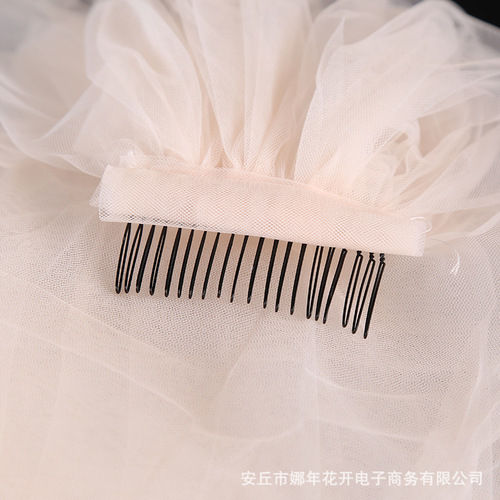 新款拖尾头纱面纱款新娘结婚头纱超仙头纱森系旅拍韩版超长头纱