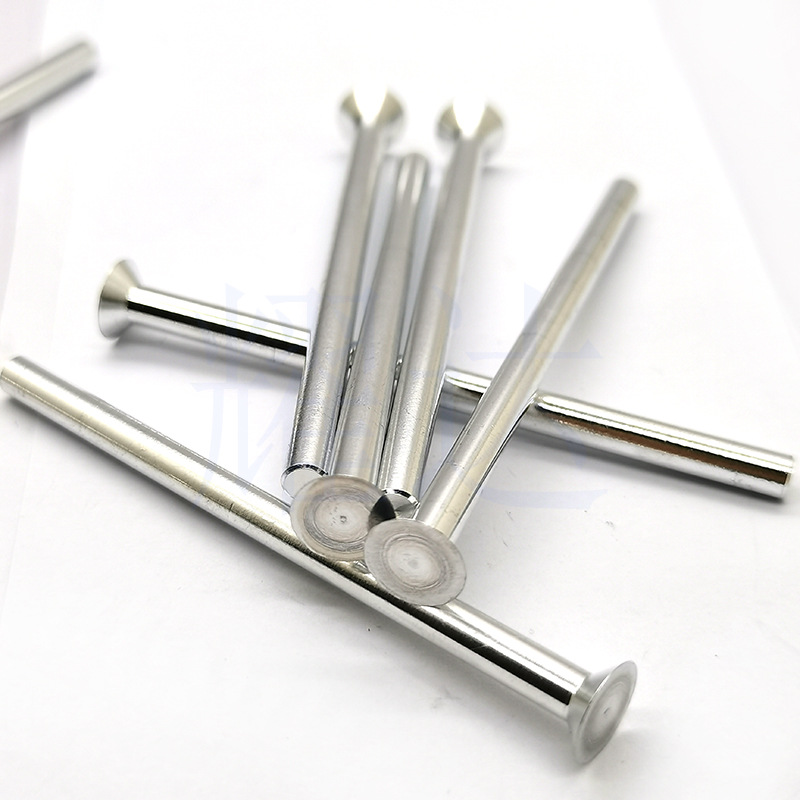 定 制生产实心铆钉非标铆钉铝铜管子母螺丝 铝合金铆钉半空心铆钉