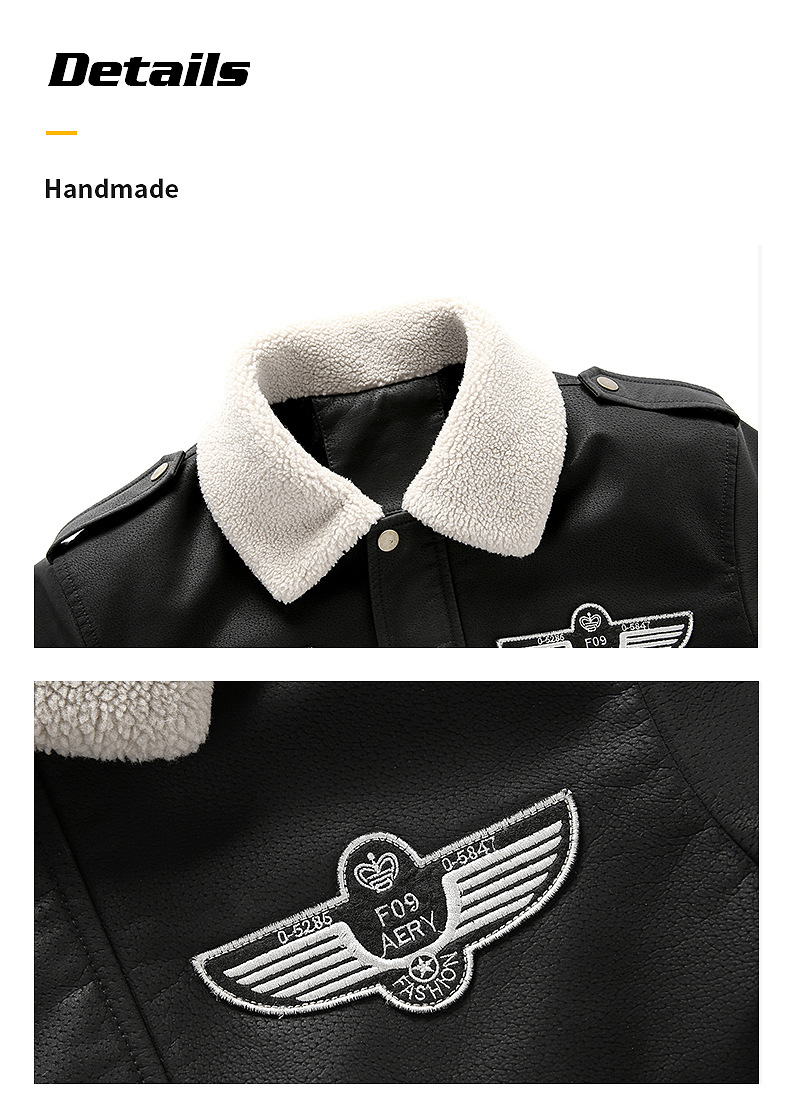 Men's Leather Jacket With Fleece Lining For Winter And Autumn Style_voghion.com