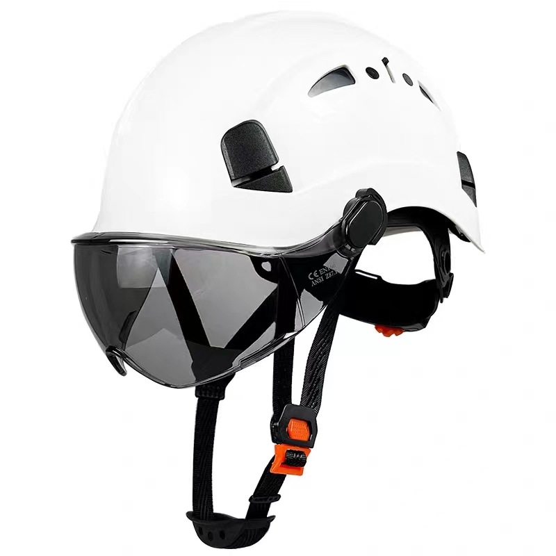 Casco de seguridad especial gafas accesorios de gafas CE EN166 ANSI Z87.1 PC gafas tipo casco