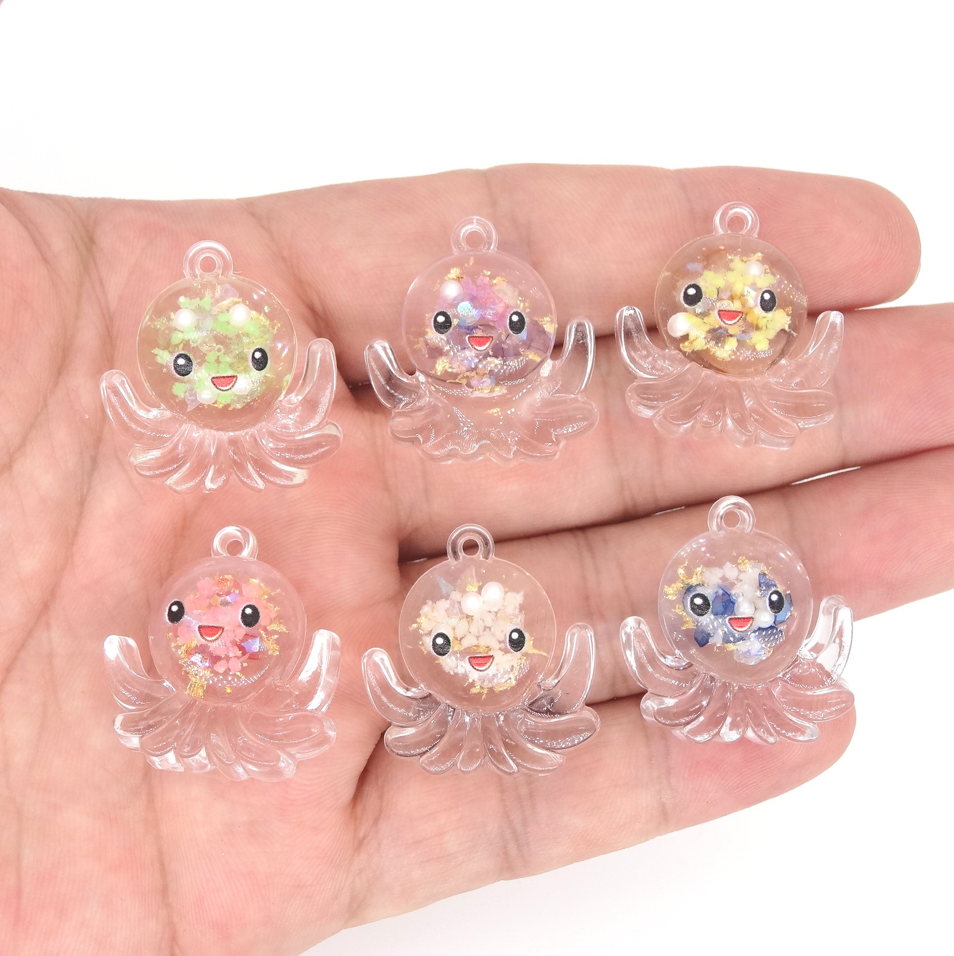 Transparent marine pendant