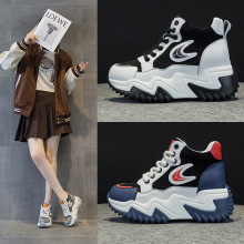 791特价清仓内增高7CM真皮小白鞋女2025秋冬新款百搭韩版厚底松