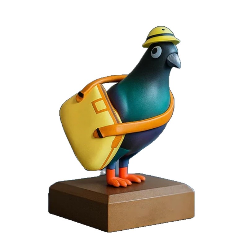 跨境新品Mini Office Carrier Pigeon迷你信鸽存储小便笺的信鸽摆|undefined