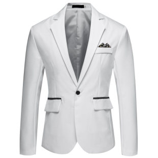 Foreign Trade Amazon New Men's Slim Fit Single-breasted Suit Youth Fashion Casual Wedding Banquet Dress Jacket