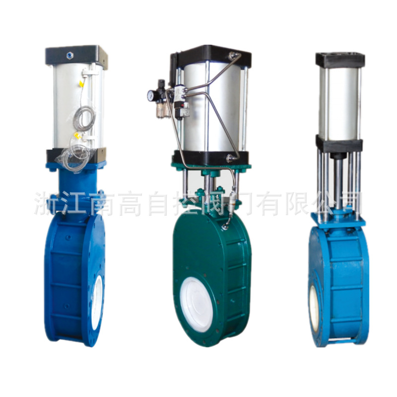 气动陶瓷耐磨双插板阀 Z674TC 气动陶瓷双闸板闸阀 出料阀