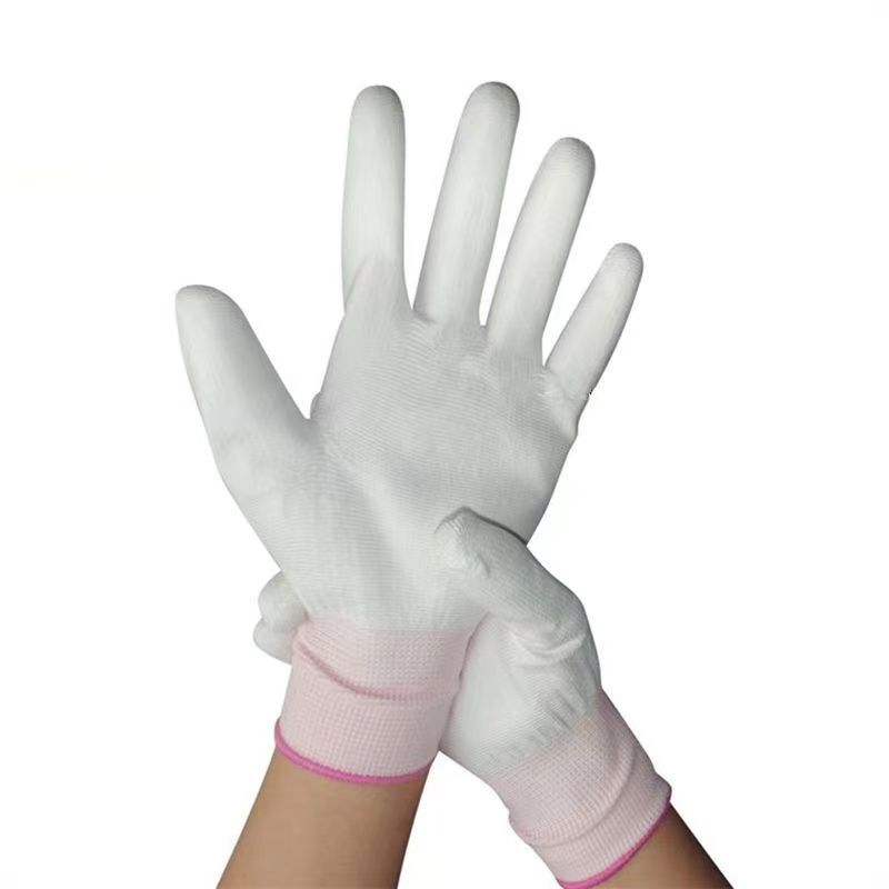 Guantes de nylon de 13 pines núcleo Delgado Antiestático de nylon Wenwan guantes de etiqueta trabajo de protección laboral guantes de protección laboral al por mayor