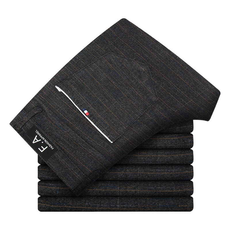 2024 primavera nuevos pantalones largos ocasionales de los hombres de moda de Corea Delgado recto de negocios de primavera y otoño pantalones de traje de verano Pantalones delgados