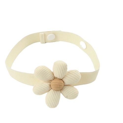 Large 8cm Cotton Linen Flower Curtain Ties No-Punch Elastic Curtain Hooks Curtain Accessories