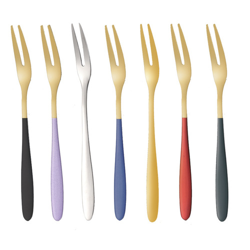304 stainless steel fruit fork, dessert cake fork, moon cake fork, household salad fork, internet celebrity western food fork, fork
