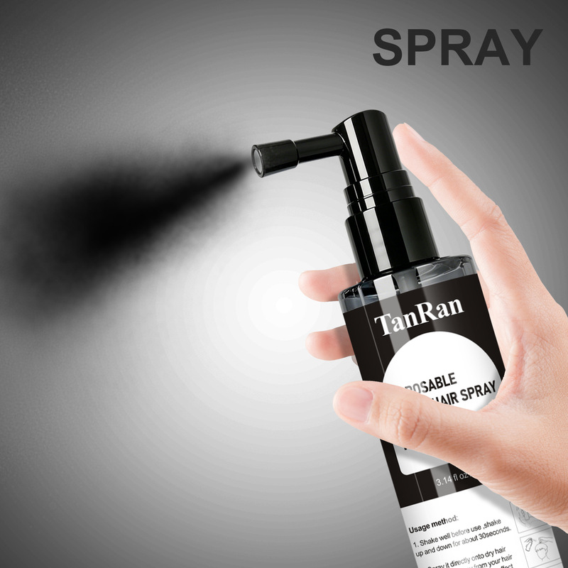 First-Of-Its-Kind Temporary Hair Color Spray for Black Hair, Suitable for Id Photos, Gray Dye with a Fresh Scent, Long-Lasting Styling and Volume